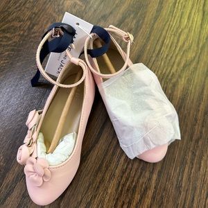 Janie & Jack flower shoe girls pink never worn